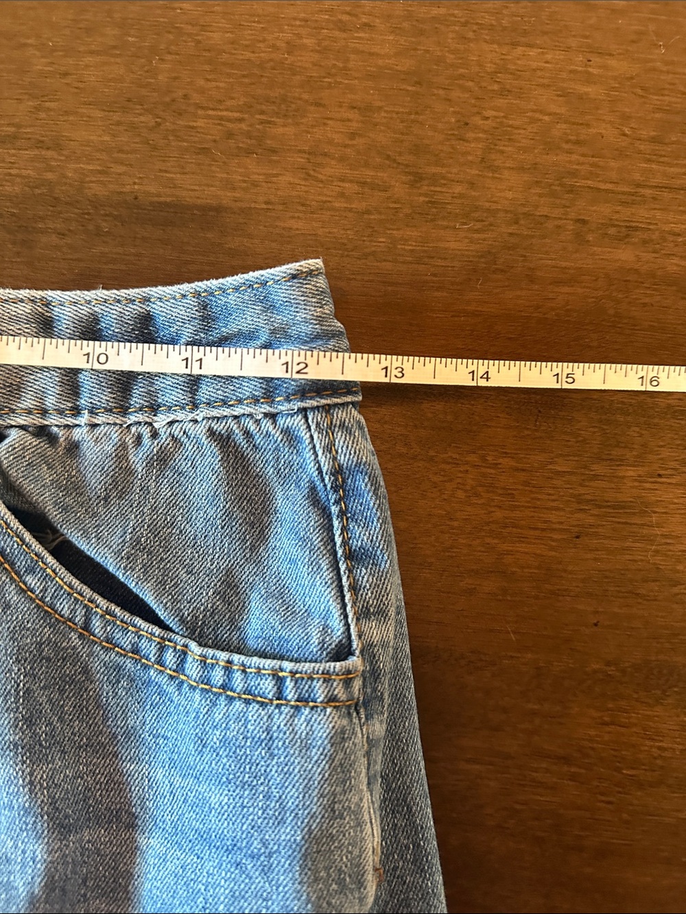 Angel Kiss Light Blue Denim Cargo Skirt Size 3/26 - Picture 12 of 14